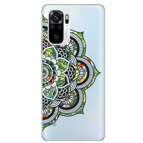 Coque Redmi NOTE 10 10S Mandala vert jungle