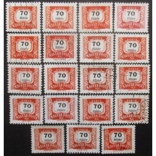 Hongrie Taxe N°230b X 19 Dentelé 11 Oblitéré