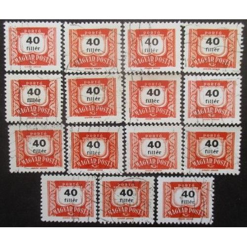 Hongrie Taxe N°227b X 15 Dentelé 11 Oblitéré