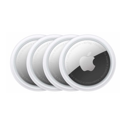 Apple Airtag (Pack De 4) Blanc - Tracker Bluetooth Balise Connectée Anti-Perte