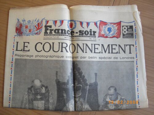 France Soir Du 3 Juin 1953