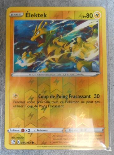 Elektek Reverse 44/163 - Eb5 - Epee Bouclier Styles De Combat - Vf