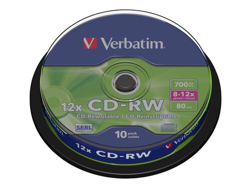 Verbatim DataLifePlus - 10 x CD-RW - 700 Mo 8x - 12x