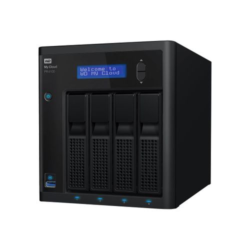 WD My Cloud PR4100 WDBNFA0560KBK - Pro Series - serveur NAS - 4 Baies - 56 To - HDD 14 To x 4 - RAID 0, 1, 5, 10, JBOD - RAM 4 Go - Gigabit Ethernet