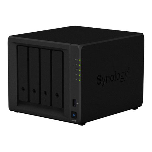 Synology Disk Station DS418 - Serveur NAS - 4 Baies - RAID 0, 1, 5, 6, 10, JBOD - RAM 2 Go - Gigabit Ethernet - iSCSI support
