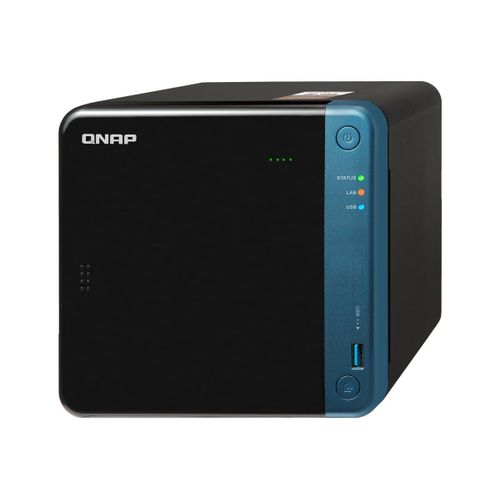 QNAP TS-453Be-4G - Serveur NAS - 4 Baies - SATA 6Gb/s - RAID 0, 1, 5, 6, 10, JBOD - RAM 4 Go - Gigabit Ethernet - iSCSI support