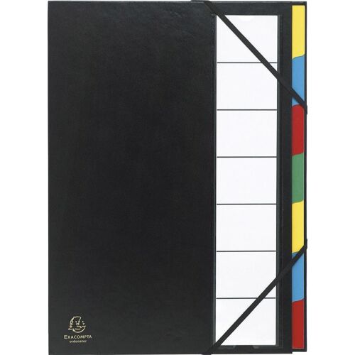 Trieur Harmonika® À Fenêtres Avec Élastiques Nature Future Carte Lustrée 24 Compartiments Vert