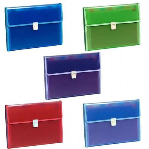 Trieur Polypropylène 3 Rabats Krea Cover 8 Compartiments Couleurs Assorties