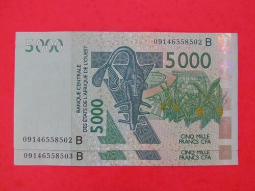Billet 5000 Francs - Banque Centrale De L'afique De L'ouest - Unc
