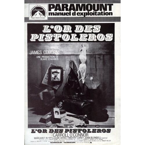 L'or Des Pistoleros, Synopsis Dépliant, William A. Graham, James Coburn, Carroll O'connor