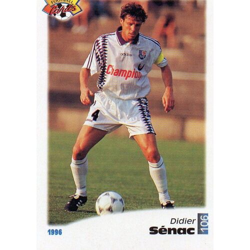 Carte Panini Official Football Cards 1996 Didier Senac N°106 Toulouse