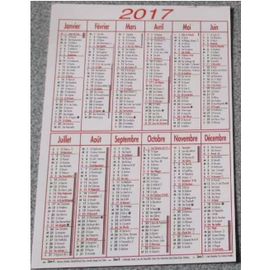 Calendrier De Poche 2017 - 1 Face Calendrier - 1 Face Publicitaire Pour Entretien Espaces Verts/Toitures/Clôtures/Terrassement/Réparations Diverses - 10x14cm - Mr Henin