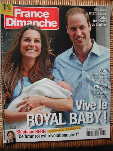France Dimanche N°3491 - Numéro Historique : Vive Le Royal Baby