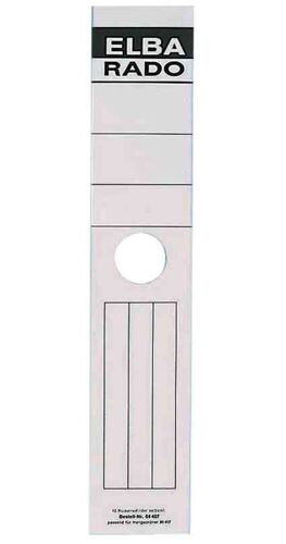 ELBA etiquettes de dos pour classeur suspendu,blanc,