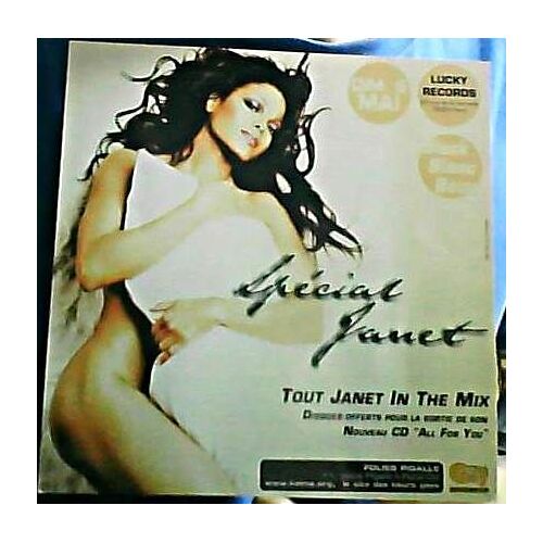 Pub Cartonnée Plastifiée Janet Jackson / Ok Mec