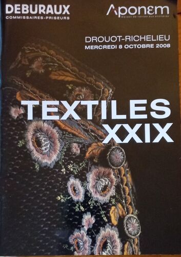 Vente Textiles (Xxix) Deburaux-Aponem