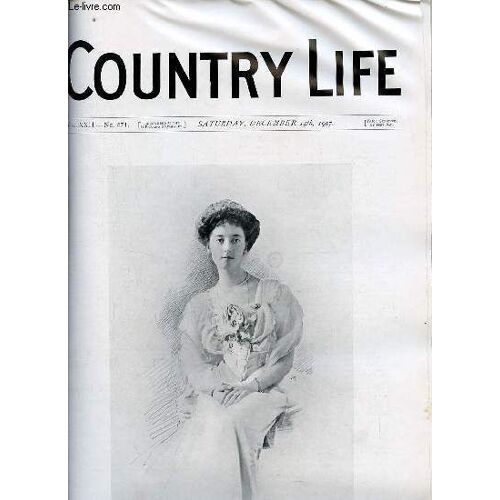 Country Life Vol.Xxii N°571 Saturday December 14th 1907 - Our Portrait Illustration Lady Isabel Scott - Pheasants Eggs - Country Notes - The Quorn Hounds (Illustrated) - From The Farms (Illustrated)(...)