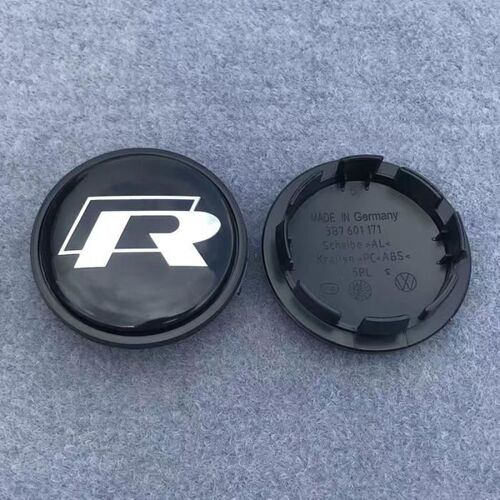 4pcs Cache Moyeu Roue 65mm R Logo Enjoliveurs Pour Oe3b7601171