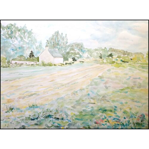 Plouhinec Le Vieux Passage - Aquarelle Originale