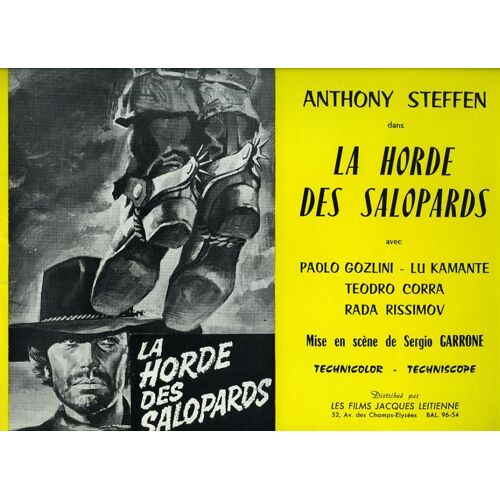 La Horde Des Salopards, Synopsis, Sergio Garrone, Anthony Steffen, Paolo Gozlini, Teodro Corra