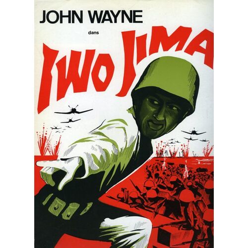 Iwo Jima, Synopsis Dépliant, Allan Dwan, John Wayne, John Agar, Adele Mara