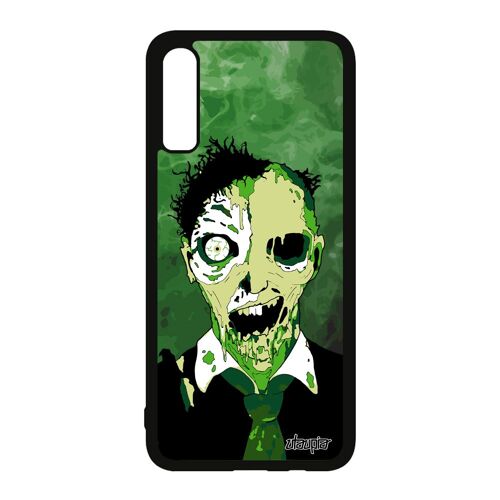 Coque Samsung A70 Silicone Zombie Mort Vivant Effrayant Brouillard Housse Nuage Design 4g Apocalypse Fumee Spectre Halloween Galaxy