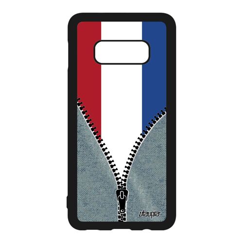 Coque Galaxy S10e Silicone Drapeau Pays Bas Hollande Hollandais Coupe Du Monde Basket Euro Jeans Jo Coupe D'europe Football Samsung