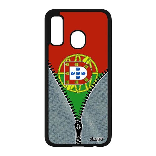Coque Pour Samsung A40 Silicone Drapeau Portugal Portugais Rigide Coupe Du Monde Basket Jeans Jeux Olympiques Football Foot Galaxy