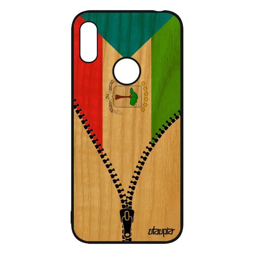 Coque Y6 2019 En Bois Silicone Drapeau Guinee Equatoriale Guineen Can Etui Coupe Du Monde Jo Dessin Basket Jeux Olympiques De Huawei