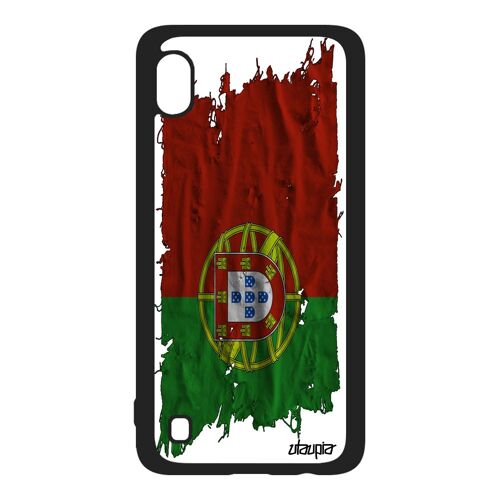 Coque En Silicone Samsung A10 Drapeau Portugal Portugais Foot Telephone Coupe D'europe Tissu Jeux Olympiques Euro Basket Etui Galaxy