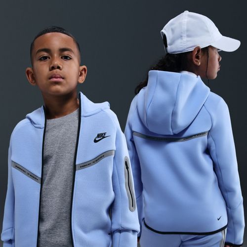 Sweat À Capuche Et Zip Nike Sportswear Tech Fleece Pour Ado (Garçon) - Bleu