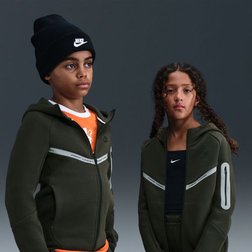 Sweat À Capuche Et Zip Nike Sportswear Tech Fleece Pour Ado (Garçon) - Vert