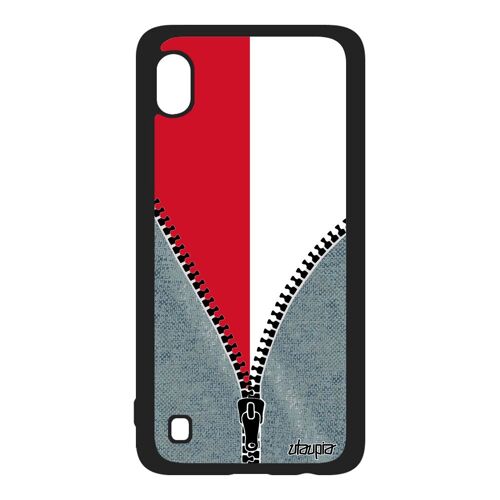 Coque A10 Silicone Drapeau Monaco Monegasque Basket Housse Jeans Foot Personnalisé Etui Football De Made In France Samsung Galaxy