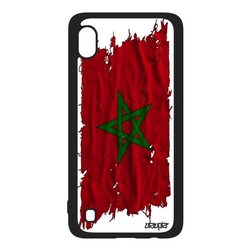 Coque Drapeau Maroc Marocain De Protection Samsung A10 Silicone Can Mobile Motif Tissu Foot Coupe Du Monde Jo Telephone Case Galaxy