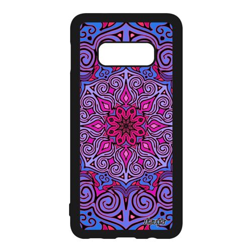Coque Samsung S10e Silicone Mandala Aluminium De Protection Oriental Tibetain Cadeau Saint Valentin Rosace Diagramme Imprimé Galaxy