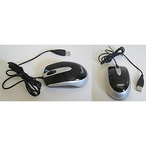 Souris :  Optical Mouse Noir/Argent