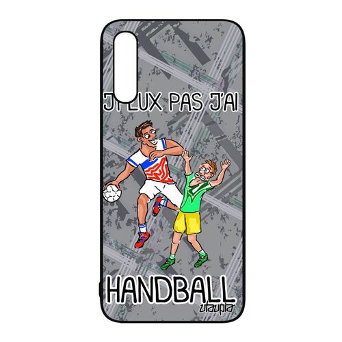 Coque J'peux Pas J'ai Handball A50 En Silicone Drole Comique Personnalisé Telephone Hand Sport Homme Gris Noir Humour Samsung Galaxy