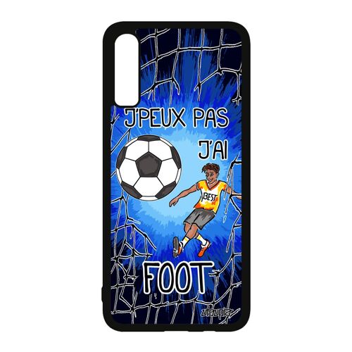 Coque J'peux Pas J'ai Football Samsung A70 Silicone Humour Case Bd 4g Tpu Drole Noir Foot Bleu Humoristique Comique Sm-A705fn Galaxy