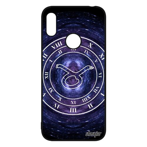 Coque Silicone Signe Astrologique Taureau Pour Huawei Y6 2019 Univers Housse Galaxie Etoiles Ciel Personnalisé Horloge Horoscope De