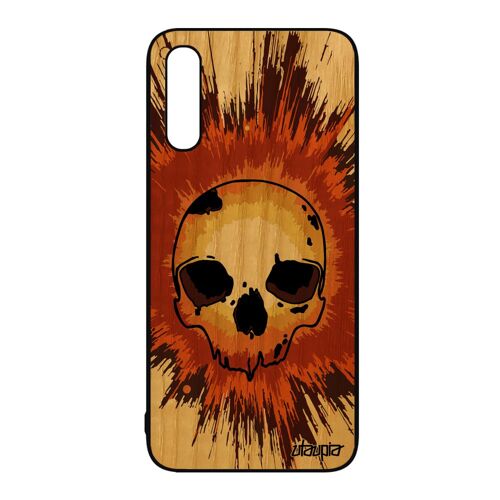 Coque Bois Pour A50 Silicone Tete De Mort Portable Enfer Smartphone Cover Emo Halloween Metal De Protection Telephone Samsung Galaxy