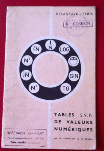 Tables De Valeurs Numeriques