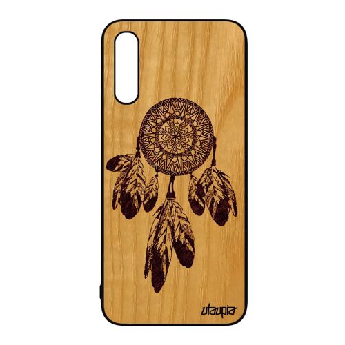 Coque En Bois Silicone Attrape Reve Samsung A50 Case Capteur De Personnalisé Dessin Ethnic Dreamcatcher Mandala Oriental Tpu Galaxy