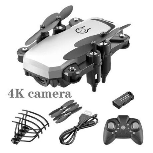 Mini Drone De Poche Pliable Rc",Cam¿¿Ra Hd 4k Wifi Fpv Lf606,Selfie,H¿¿Licopt¿¿Re,Quadcopter Professionnel,"Jouets - Type White 4k Camera #A