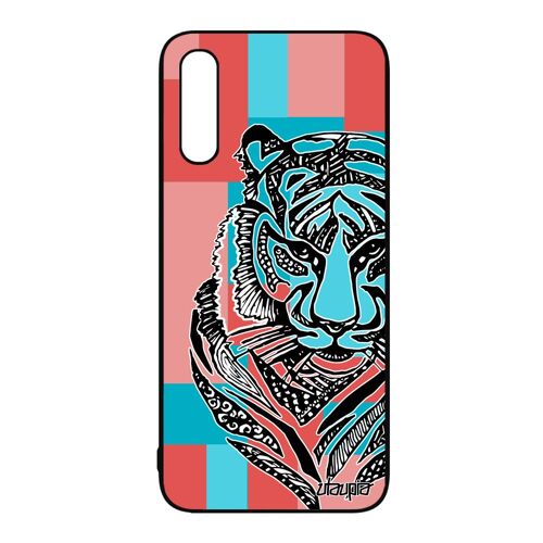 Coque A50 Silicone Tigre Sauvage Fauve Portable Femme Animaux Tasmanie Cube Sm-A505fn Ethnique Smartphone Geometrique Samsung Galaxy