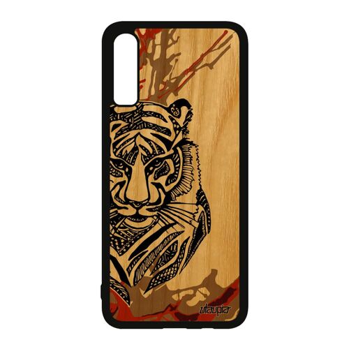 Coque Pour A70 Bois Silicone Tigre Case Portable Coloré 4g Tribal Fauve Caoutchouc Homme Art Dessin De Made In France Samsung Galaxy