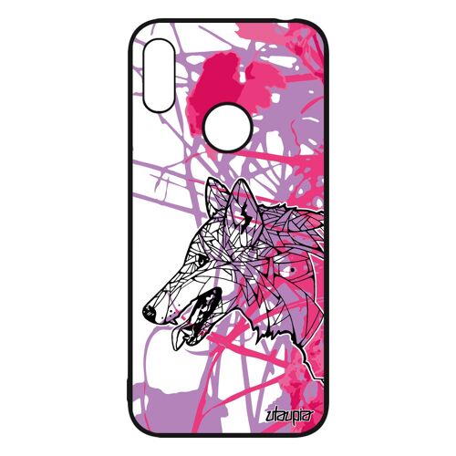 Coque Y6 2019 Silicone Loup Tribal Housse Fleur Hiver Smartphone Graphique Telephone Animal Feuilles Chien Solitaire Azteque Huawei