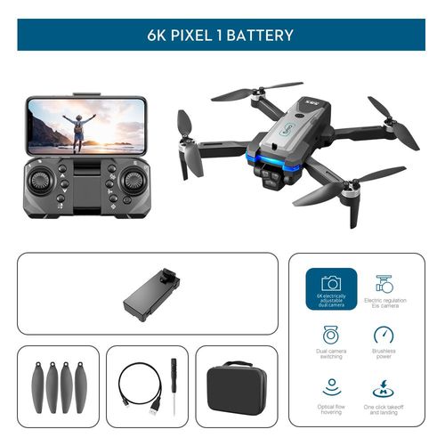 Drone S8s 6k Pro Pour Photographie A¿¿Rienne",3 Cam¿¿Ras Omnidirectionnelles,¿¿Vitement D'obstacles Uva,Quadrirotor Rc,Flux Optique,Jouet,"Cadeau - Type 6k 1b 3camera