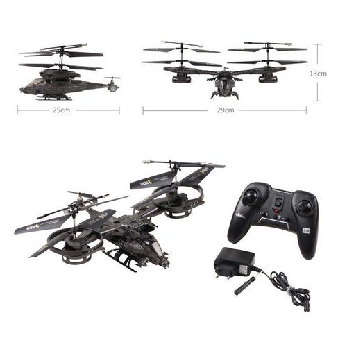 Rc Fighter Yd-718 H¿¿Licopt¿¿Re 4ch 2.4 Mesurz Avatari Avion Double Sph¿¿Rique Rtf Grand H¿¿Licopt¿¿Re Rc Drone Jouets - Type Gray