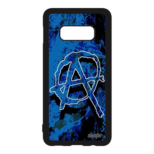 Coque S10e Silicone Anarchie Motif Case Tag Etui Artiste Tattoo Revolution Punk Signe Rock Graphique Made In France Samsung Galaxy