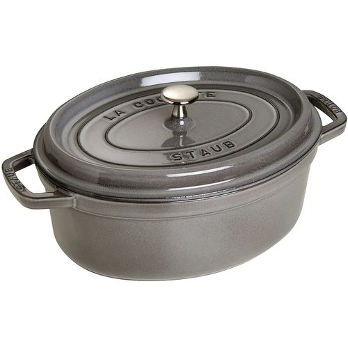 Staub 40509-317 Cocotte En Fonte Ovale 29 Cm 4,25 L Gris Graphite